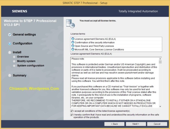 Hướng dẫn cài đặt phần mềm STEP 7 Professional V13